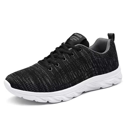 Mens Black and Grey Sport Trainers