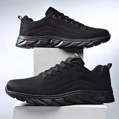 Mens Black Sport Trainers