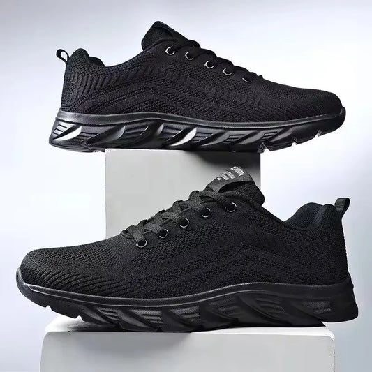Mens Black Sport Trainers
