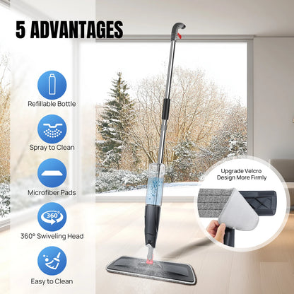 Cleaning tool with features highlighted and a window in the background