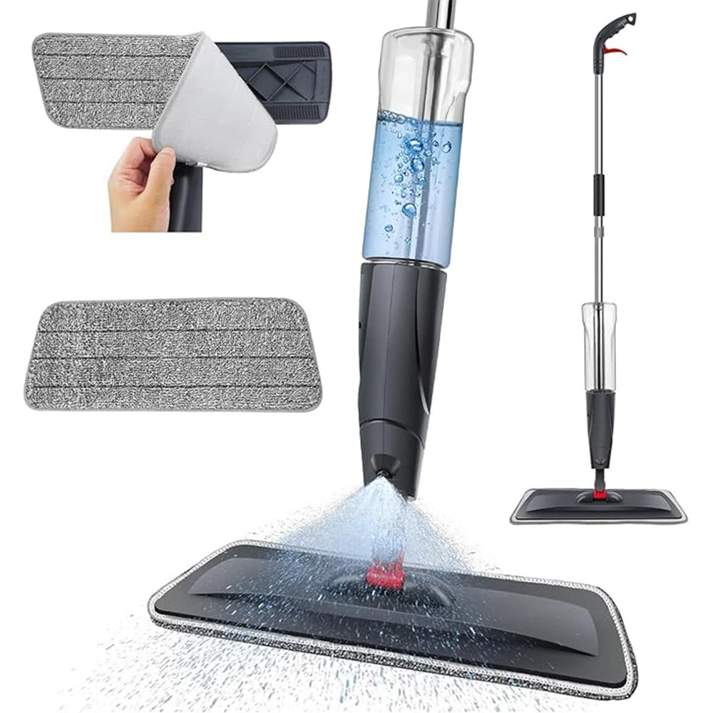 Multifunctional cleaning tool with various attachments on a white background