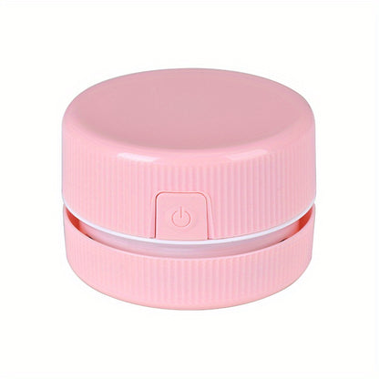 Pink container with power button on a white background