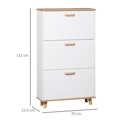 Dimensions of a White Shoe Storage Cabinet