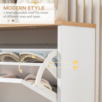 White Shoe Storage Cabinet Rack