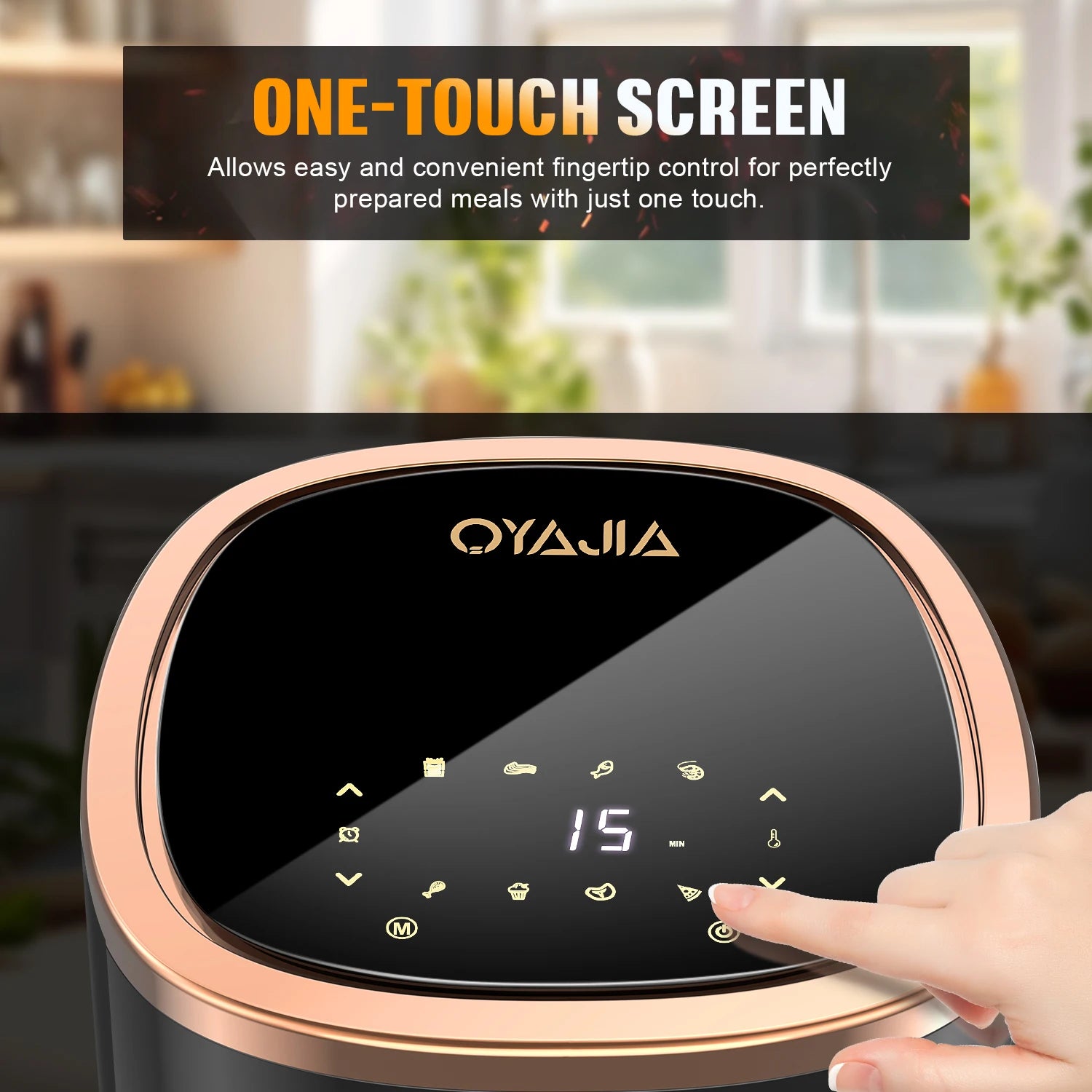 Touch Screen Function for Oyajia Air Fryer