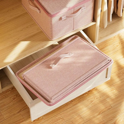 Folded Pink Storage Box