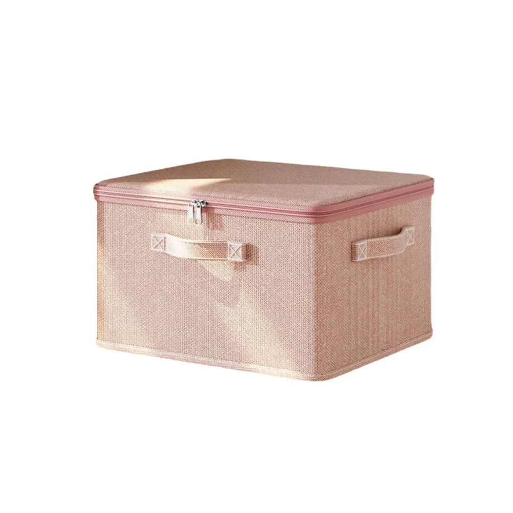 Pink Storage ox with Handles and Zip