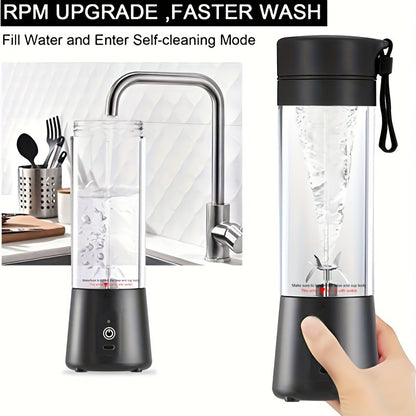 Black and transparent water filter with faucet in the background