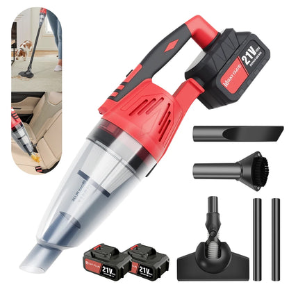 Red Handheld Vacuum Cleaner