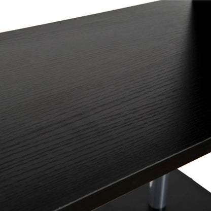 Black Wooden S SHaped Bookshelf