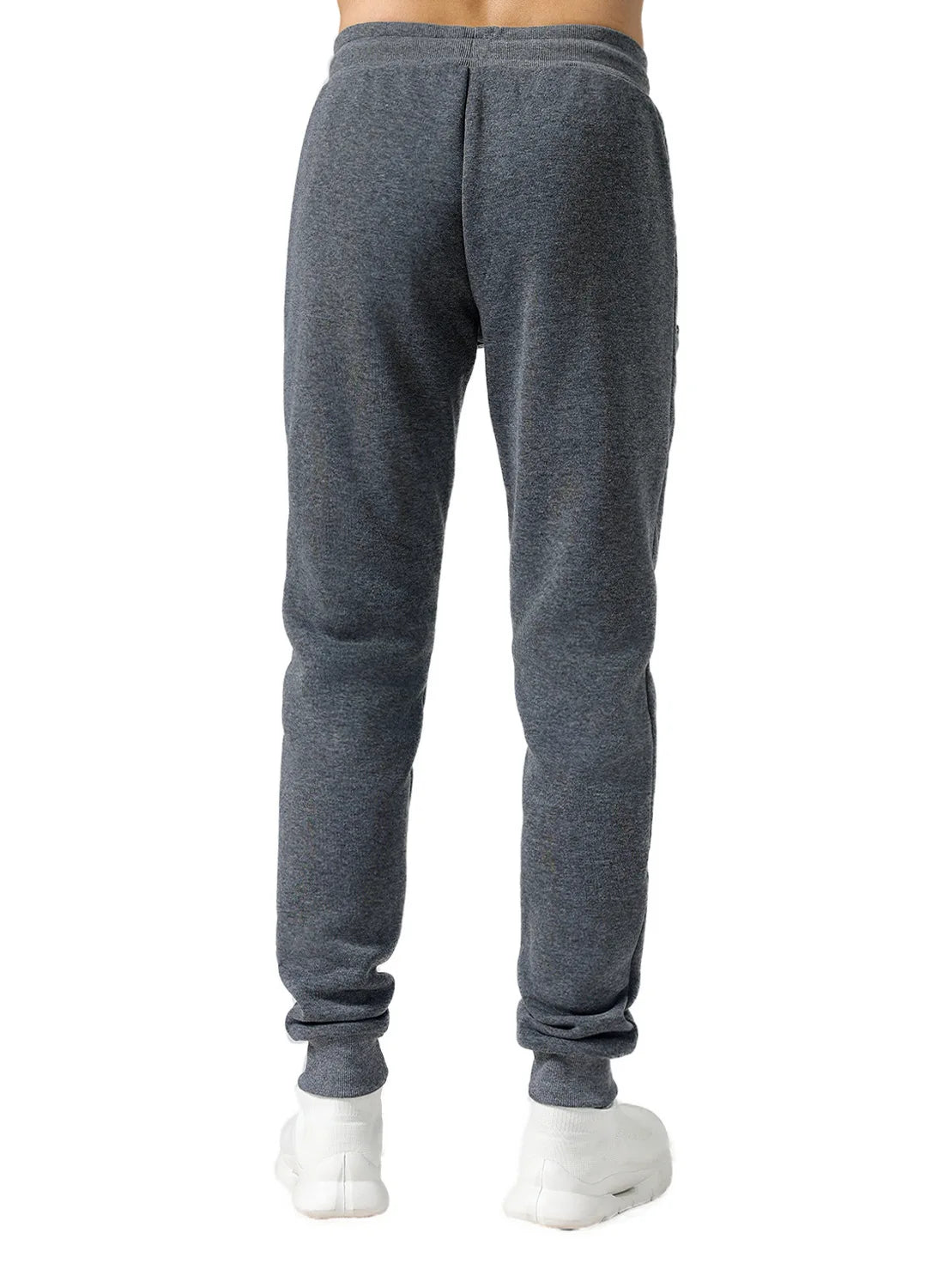 Men's Joggers Sweatpants Zipper Pockets Drawstring Waist Cuff Jogging Bottoms