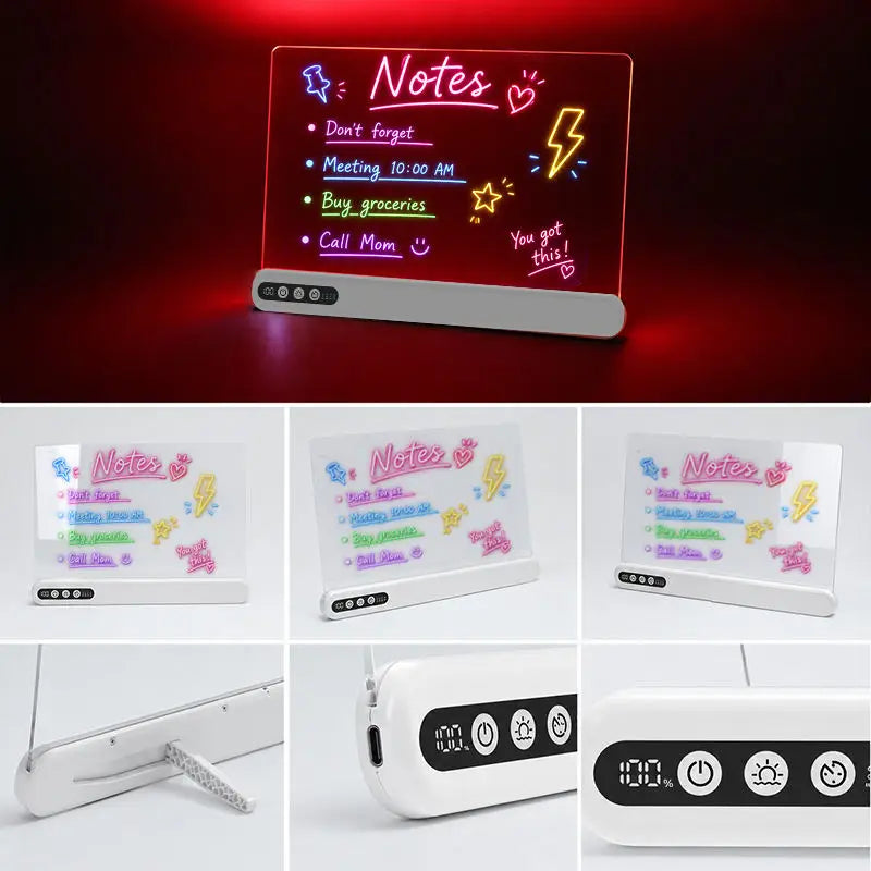 LED Drawing Board Kids Toy Light Up Board LED Art Childrens Fun Christmas Gift