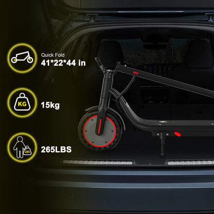 500W Smart Electric Scooter Foldable Adults 31km/h APP LED Display 8.5" Tyres