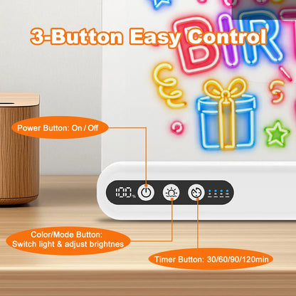LED Drawing Board Kids Toy Light Up Board LED Art Childrens Fun Christmas Gift