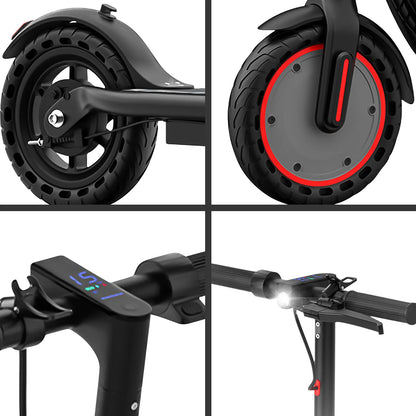 500W Smart Electric Scooter Foldable Adults 31km/h APP LED Display 8.5" Tyres