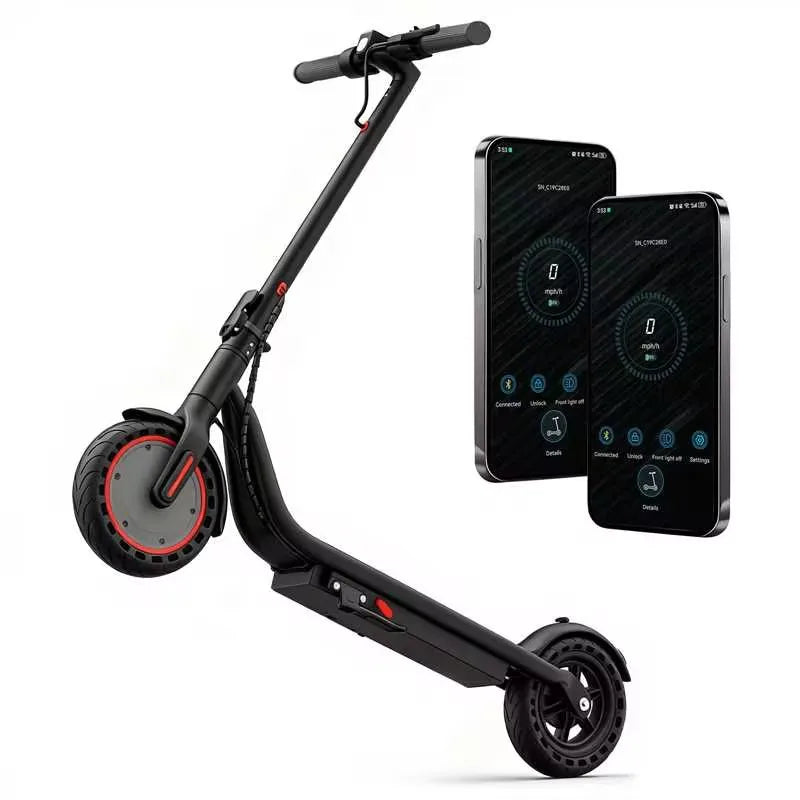 500W Smart Electric Scooter Foldable Adults 31km/h APP LED Display 8.5" Tyres
