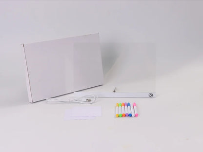 LED Drawing Board Kids Rechargeable Light Up Board RGB Fun Christmas Toy Gift