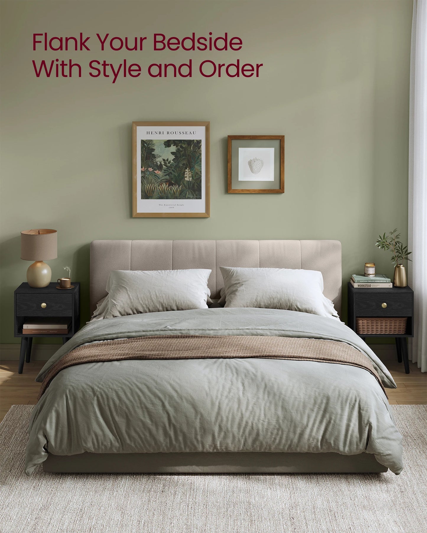Black Modern Bedside Tables