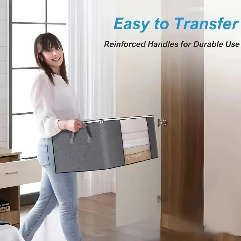 Grey Storage Bag with Handles