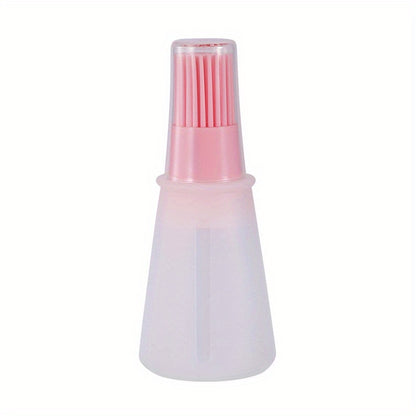 White bottle with pink cap on a white background