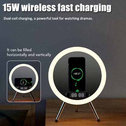 Smart Bluetooth Speaker Alarm Clock Mirror