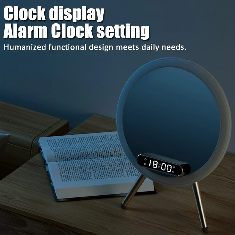 Smart Bluetooth Speaker Alarm Clock Mirror