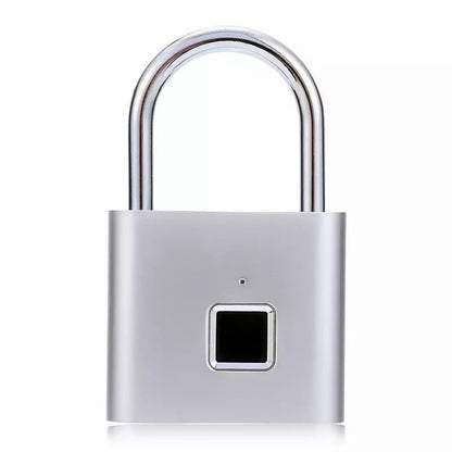 Fingerprint lock on a white background