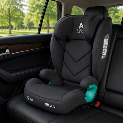 For Your Little One Stepup I-Size Isofix 2/3 Car Seat Booster Slate 4-12 Years