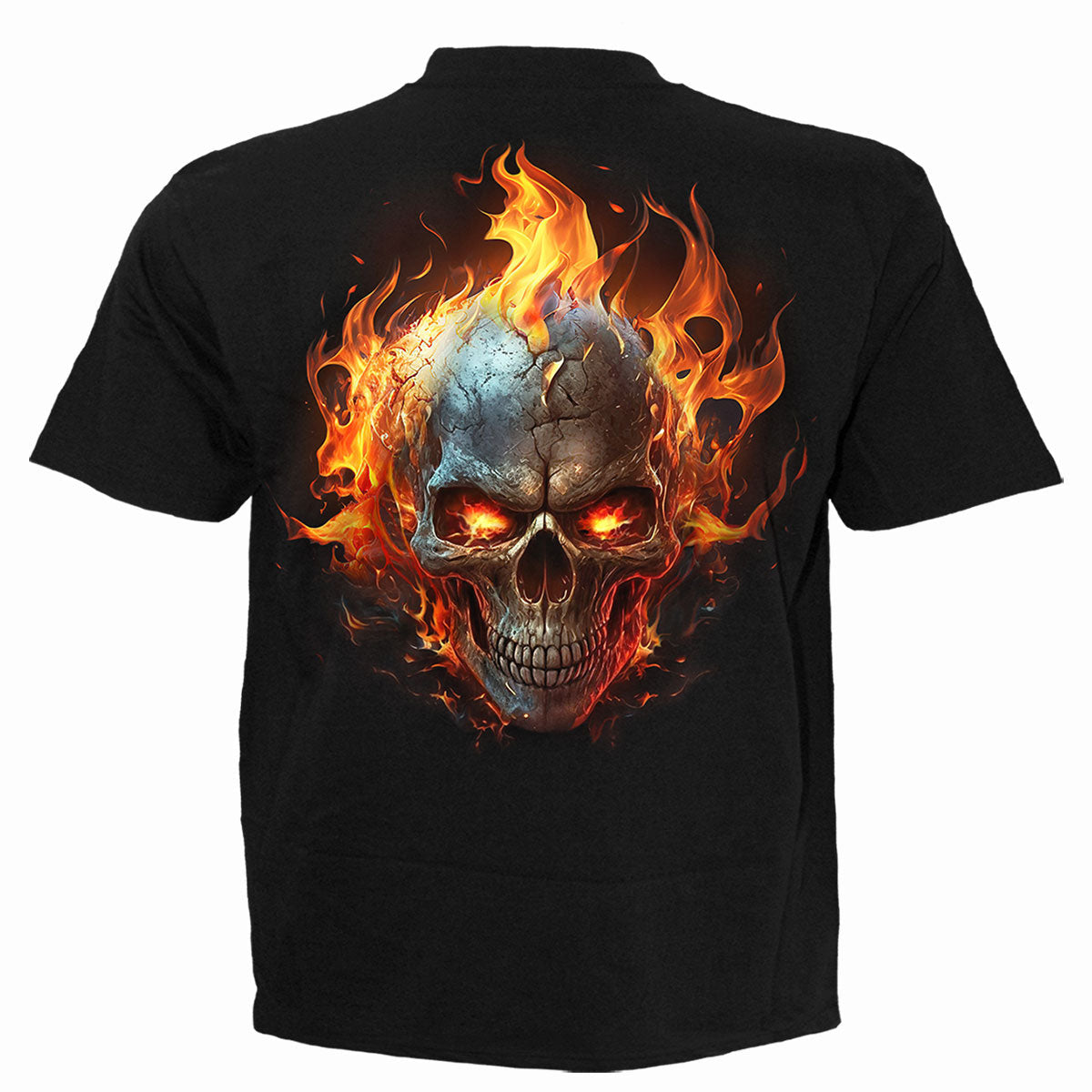 Night Rider T-Shirt Black Grim Reaper Motorcycle Graphic 100% Cotton Tee Skull