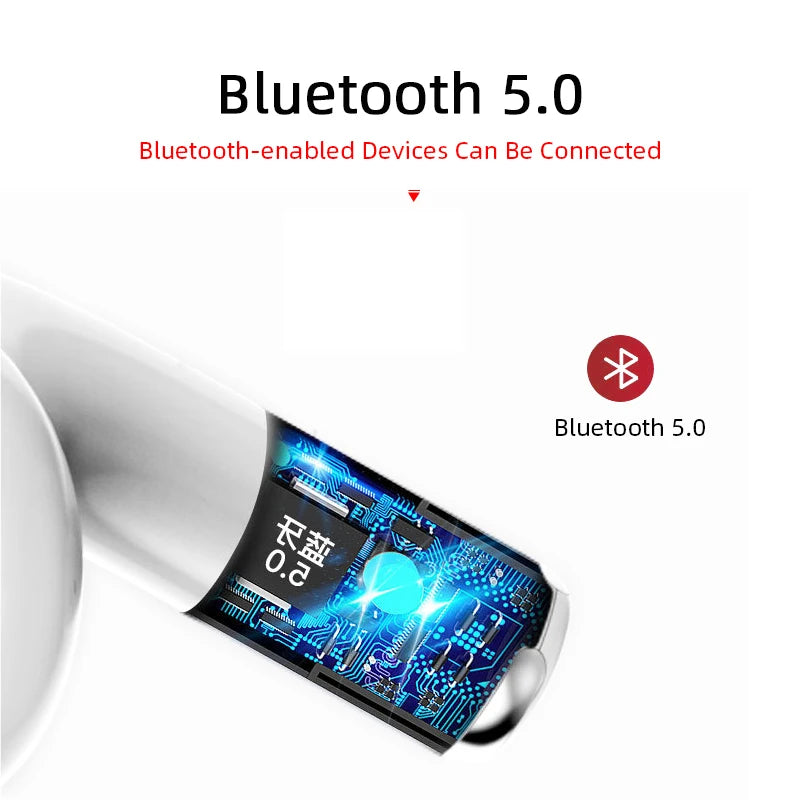 Smartwatch with a futuristic design and Bluetooth 5.0 branding on a white background