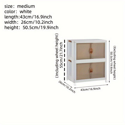 White cabinet with dimensions labeled on a white background