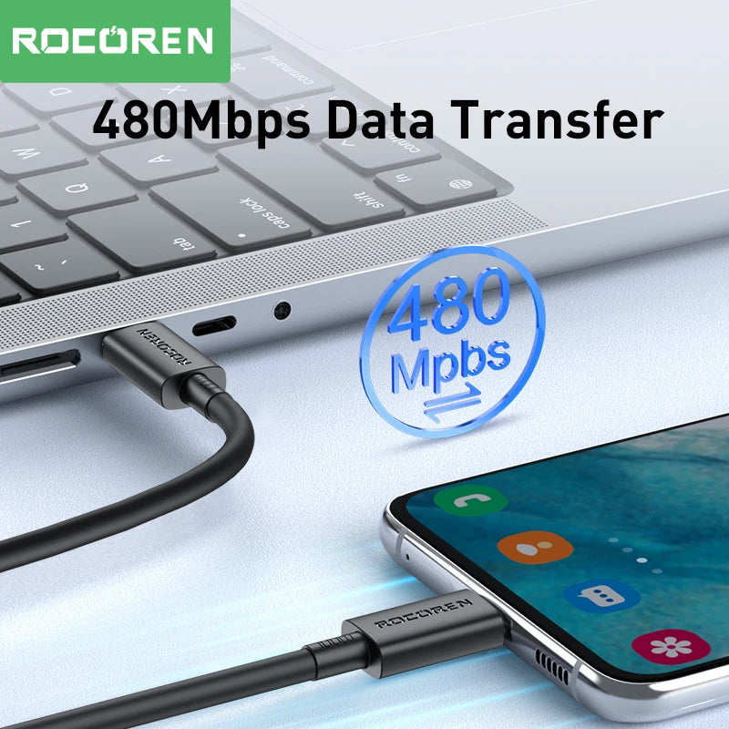 480Mbps Data Transfer Type C Charging Cable