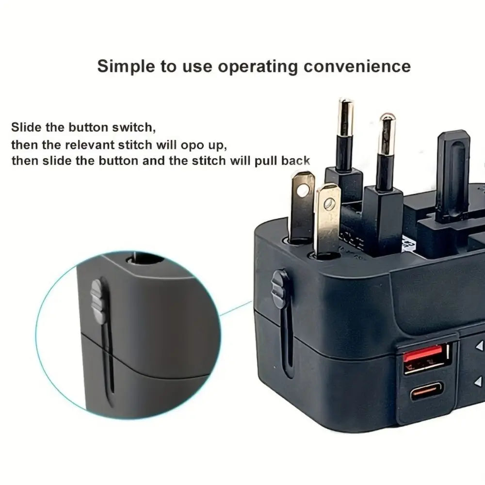 Black sewing machine foot control with button switch and USB ports on a white background