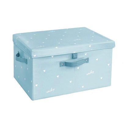 velvet storage box blue