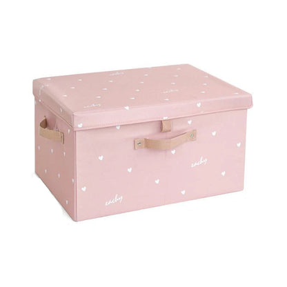 velvet storage box pink