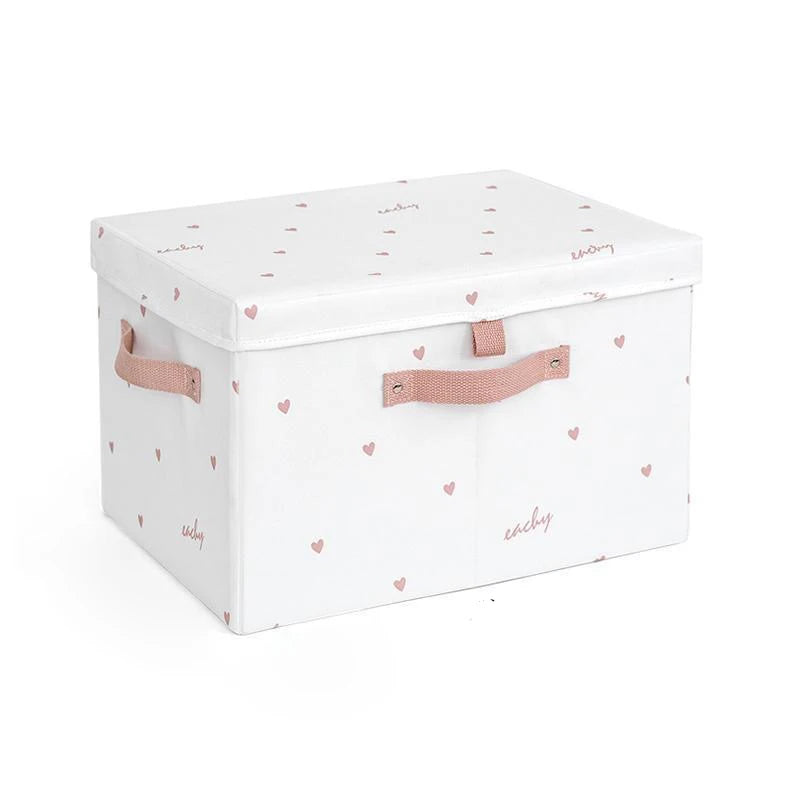 velvet storage box white