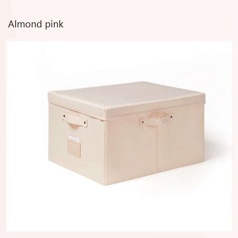 Velvet storage box almond pink