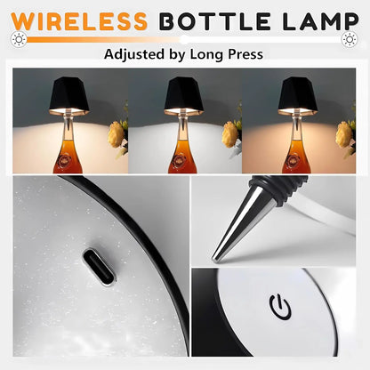 Wireless Bottle Table Lamp
