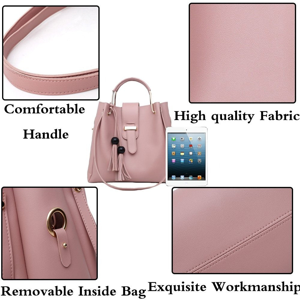 Womens 3 Piece Handbag and Purse Set
