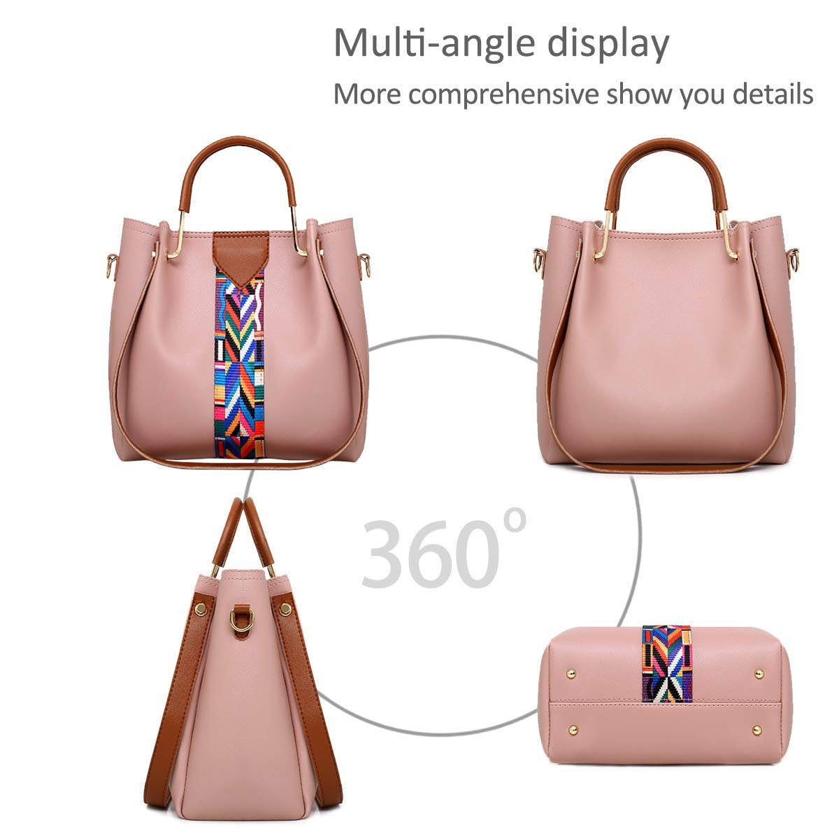 Womens 4 Piece Handbag Set