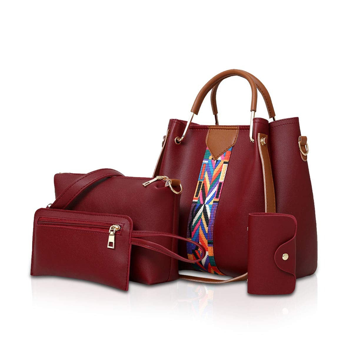 Womens 4 Piece Handbag Set