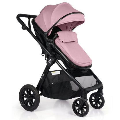 For Your Little One Cruise 3 In 1 Travel System Car Seat ISOFIX Base Blush Rose