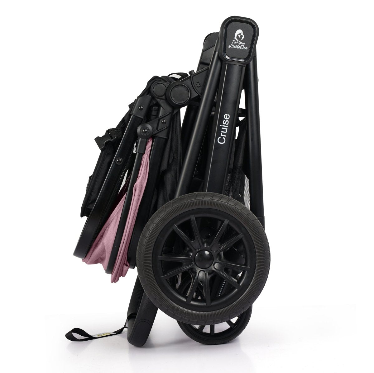 For Your Little One Cruise 3 In 1 Travel System Car Seat ISOFIX Base Blush Rose
