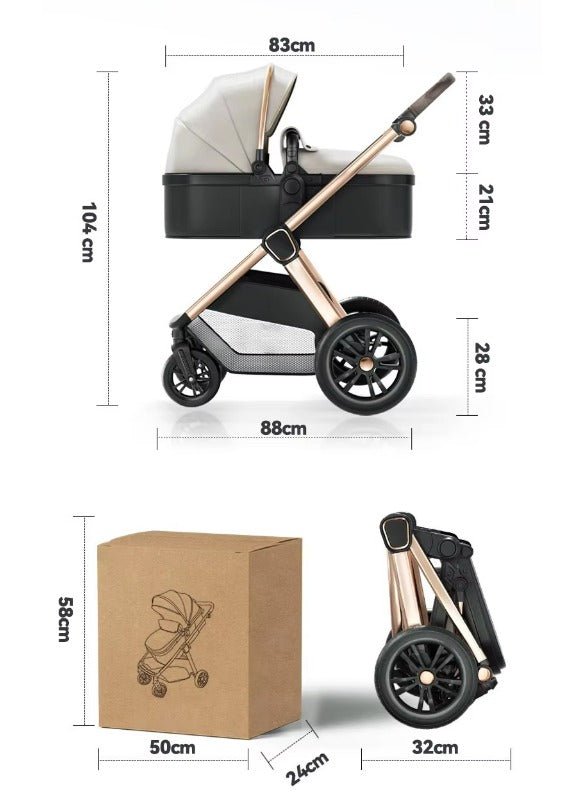 For Your Little One Cruise 3 In 1 Travel System Car Seat ISOFIX Base Blush Rose