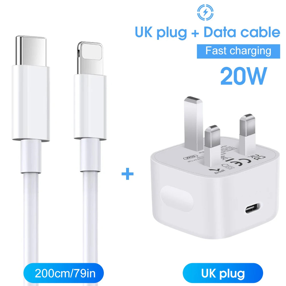 USB Power Plug and Cable for iPhone